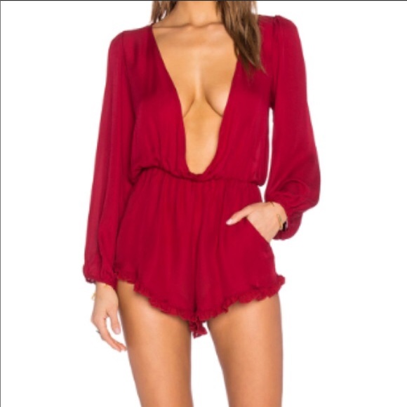 mia marcell Other - Gorgeous Mia Marcell sheer romper, silk w/pockets!